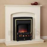 Lusso Suite C/w Black Elec Fire Ivory