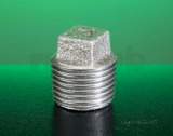 Crane Black Malleable Solid Plug-148 1 1/2