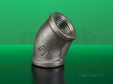 Crane Black Malleable 45 Deg Elbow - 155 1