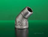 Crane Galvanised Malleable 45deg M And F Elbow-156g 1 1/2 0cc02821t