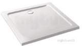 Volente 800x800 Abs Stone Resin Tray Wh