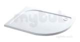 Volente 900x800rh Offs Quad Abs Tray Wh