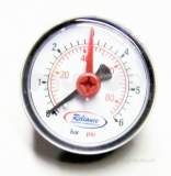50MM DIAL 0-6 BAR HORZ PRESSURE GAUGE