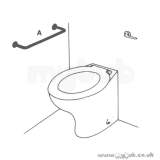 Armitage Shanks Gen2 S6781 400mm Wc Backrest 35mm Dia Gr S6781lj