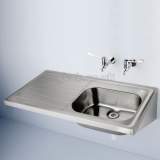 Armitage Shanks Doon S5846 1200 X 650mm Two Tap Holes Lhd Sink Ss