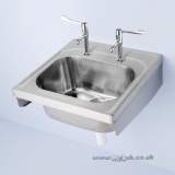 Armitage Shanks Doon S5862 600x650mm Two Tap Holes 1.0b Sink Ss S5862my