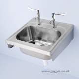 ARMITAGE SHANKS DOON S5862 600X650MM TWO TAP HOLES 1.0B SINK SS