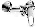 Delabie Mechanical Shower Mixer Bottom Outlet Sculpt Lever Offset Sp