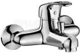 Delabie Wall Mtd Mech Shower Bath Mixer Sculpt Lever Offset Std