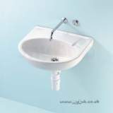 Armitage Shanks Portman S2236 500mm No Tap Holes Basin Ex O/f And Chn Wh S223601