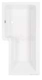 Quantum Showerbath Left Hand 1.5m 5mm Wh