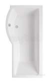 Brio 1650 Showerbath Carronite Left Hand Wh