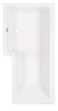 Quantum Showerbath Left Hand 1.5m Carronite Wh