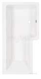 Quantum Showerbath Right Hand 1.5m Carronite Wh
