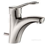 Delabie Mechanical Basin Mixer H85mm Pop Up Waste Sculptured Lever