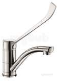 Delabie Mechanical Basin Mixer With Swivel Spout H95mm Hygiene Lever