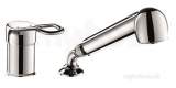 Delabie Mechanical Mixer Plus Base Plate Retract Spray Sculptured Lever