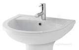 Dura Basin 450mm 1th Inc Fixings White 26.0005