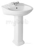 EASTBROOK TAMARIND 560 BASIN ONE TAP HOLE WH