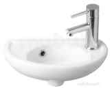 Eastbrook Ferarra Basin 400 Two Tap Holes Wh