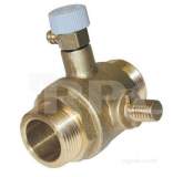 Ideal 075247 22mm Ball Valve Inc Drain