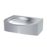 Delabie Pmr Xs Wall Mtd Basin No Tap Hole 304 Stainless Steel Satin