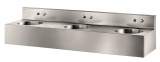 Delabie Tek 3 Wall Mtd Sinks With Integrated Taps 304 St Steel Satin