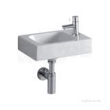 3d Washbasin 380x280 Right Hand Offset 1 Tap 3d4811wh