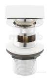 Square Slotted Sprung Plug Basin Waste Ch
