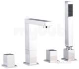 Eastbrook Kubix 4th Bath Mixer Ch