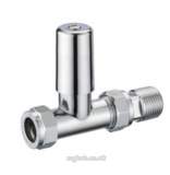 TERRIER 1/2 Inch X15MM LS STR TWL RAIL VALVE CP