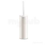 Delabie Wc Brush Set Floor Standing With Lid White Epoxy St Steel