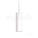 Delabie Wc Brush Set Wall Mounted With Lid White Epoxy St Steel
