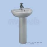 Twyford Refresh Re4841 450 Hr 1t Basn Sc Re4841sc
