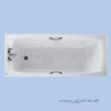 TWYFORD REFRESH RE8542 TWO TAP HOLES BATH and GRIPS WH RE8542WH