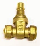 Related item 15mm Brass Lockshield C X C Gate Valve