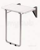Delabie Lift-up Shower Seat With Slats With Leg - Large Model