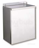 Delabie Wall Mounted Rectangular Bin With Cover 13l Pol St Steel