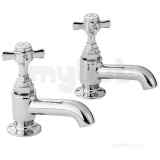 Sequel 3/4 Bath Pillar Taps Chrome Plated 477032