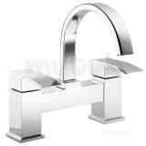 Marina Two Tap Holes Deck Bath Filler Chrome Plated 4g3126