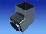 4t826b Pvc Squareline Spigot Bend Black
