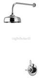 Aqualisa 580.01 Aquatique 8 Inch Fixed Head Chrome Plated