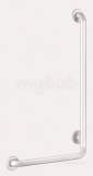 Delabie L-shaped Handrail 32 H750 White Nylon