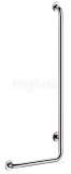 Delabie L-shaped Handrail (left) 32 H1150 Stainless Steel Satin