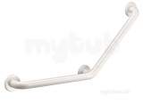 Delabie Grab Rail 135deg 32 400x400 3 Fixing Points White Nylon