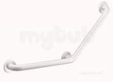 Delabie Grab Rail 135deg 32 400x400 3 Fix. Points Wht Epoxy St Steel