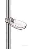 Delabie Clip-on sliding shower soap dish clear for bar 25 and 32