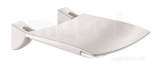 Delabie Lift-up Comfort Shower Seat White Epoxy Stainless Steel