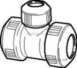 Hep20 22mm X 22mm X 15mm D/f B/red Tee Hd13