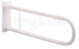 Delabie Drop-down Support Rail 33.7 L850 White Epoxy St Steel